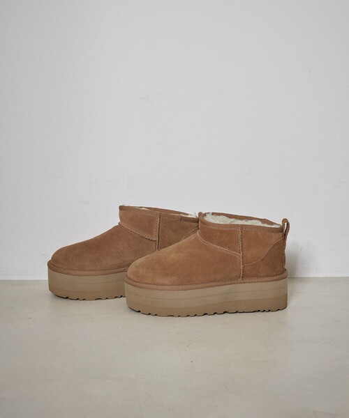 SALON adam et rope'（サロン アダム エ ロペ）の「【UGG(アグ)】クラシック ウルトラ ミニ プラットフォーム（ブーツ・レディース・イエロー系その他3・24.0cm/23.0cm/22cm）」の21枚目の写真