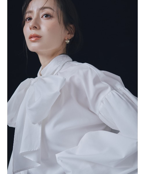 anuans（アニュアンス）の「Anniv.バルーンスリーブボウタイブラウス（シャツ/ブラウス・レディース・ホワイト・F）」の5枚目の写真