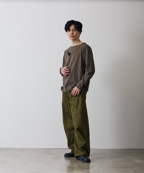 improves(インプローブス)の「グランジ 無地 長袖Tシャツ(Tシャツ/カットソー・メンズ・ブラック系/ホワイト/ブラウン系/ブラック・X-LARGE/LARGE/MEDIUM/SMALL)」の18枚目の写真