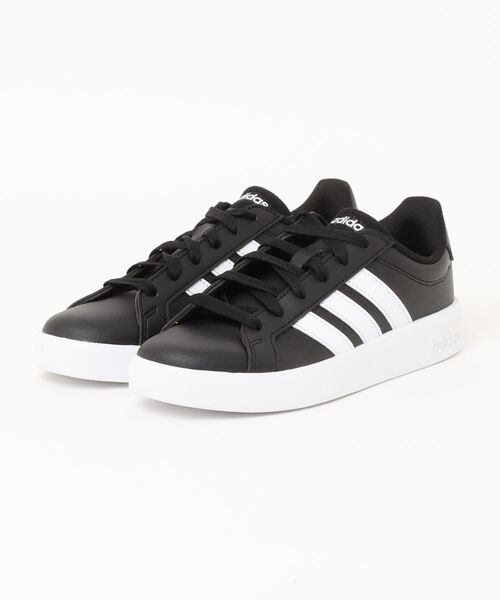 adidas（アディダス）の「《adidas》GRANDCOURTBASE3.0U（スニーカー・メンズ・ホワイト系その他/ブラック×ホワイト/ホワイト×ホワイト/ホワイト×ブラック/ホワイト系その他2/ネイビー・22.5cm/23.0cm/23.5cm/24.0cm/24.5cm/25.0cm/25.5cm/26.0cm/26.5cm/27.0cm/27.5cm/28.0cm）」の5枚目の写真