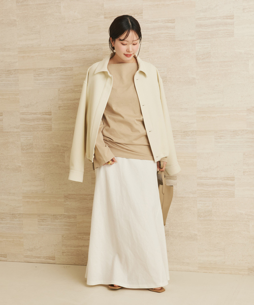 plage（プラージュ）の「Long Sleeves Blousing Teeシャツ（Tシャツ/カットソー・レディース・ベージュ/ブラック/ブラウン・FREE）」の8枚目の写真