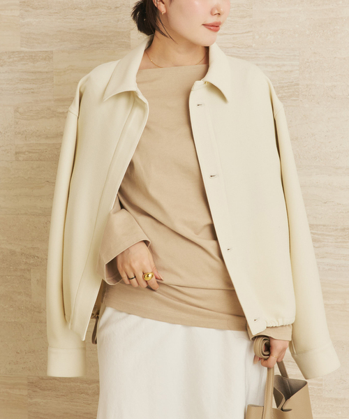 plage（プラージュ）の「Long Sleeves Blousing Teeシャツ（Tシャツ/カットソー・レディース・ベージュ/ブラック/ブラウン・FREE）」の11枚目の写真