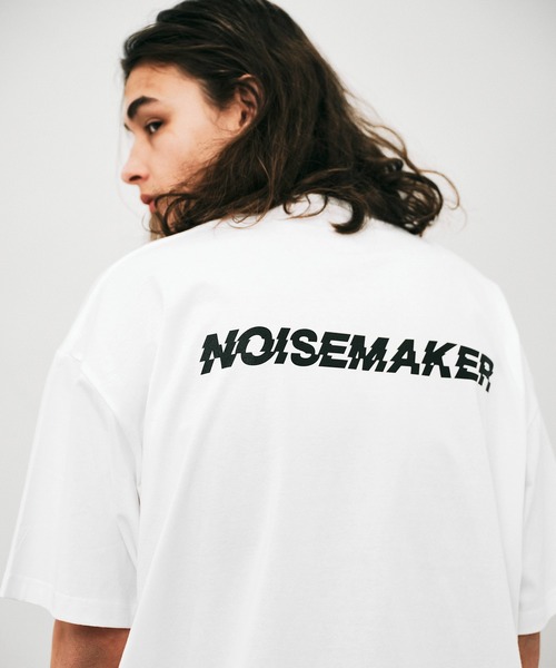 NOISE MAKER（ノイズメーカー）の「ブラインドロゴプリントドローコードTEE（Tシャツ/カットソー・メンズ・ホワイト/ブラック・L/M/XL）」の9枚目の写真
