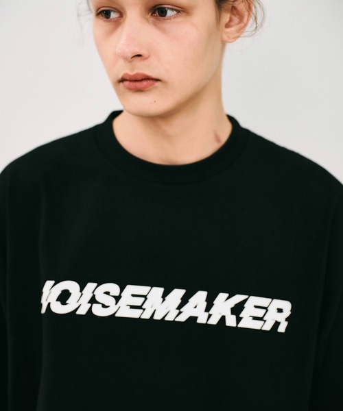 NOISE MAKER（ノイズメーカー）の「ブラインドロゴプリントドローコードTEE（Tシャツ/カットソー・メンズ・ホワイト/ブラック・L/M/XL）」の14枚目の写真