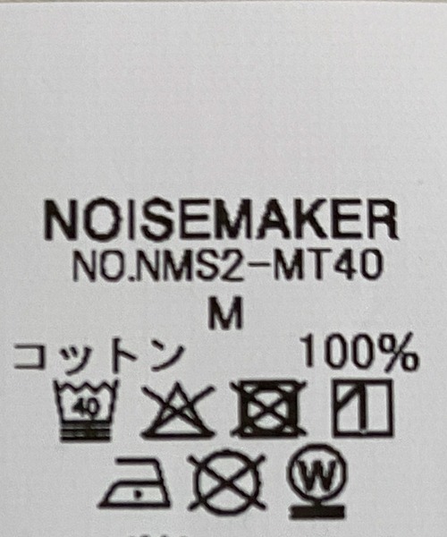 NOISE MAKER（ノイズメーカー）の「ブラインドロゴプリントドローコードTEE（Tシャツ/カットソー・メンズ・ホワイト/ブラック・L/M/XL）」の18枚目の写真
