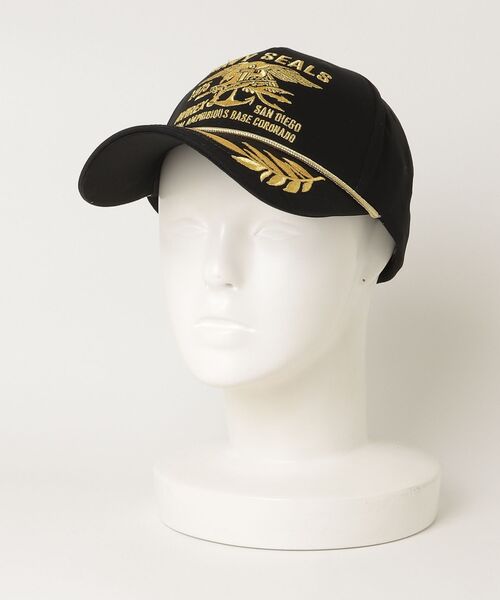 MAISON mou（メゾンムー）の「【AVIREX/アヴィレックス】Navy Seals Apollo Cap　ネイビーシールズアポロキャップ（キャップ・レディース・ブラック/ネイビー/ブラック系・FREE）」の6枚目の写真