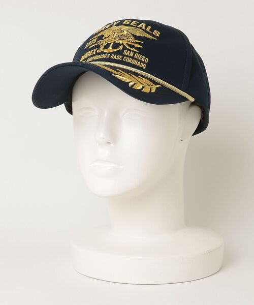 MAISON mou（メゾンムー）の「【AVIREX/アヴィレックス】Navy Seals Apollo Cap　ネイビーシールズアポロキャップ（キャップ・レディース・ブラック/ネイビー/ブラック系・FREE）」の8枚目の写真