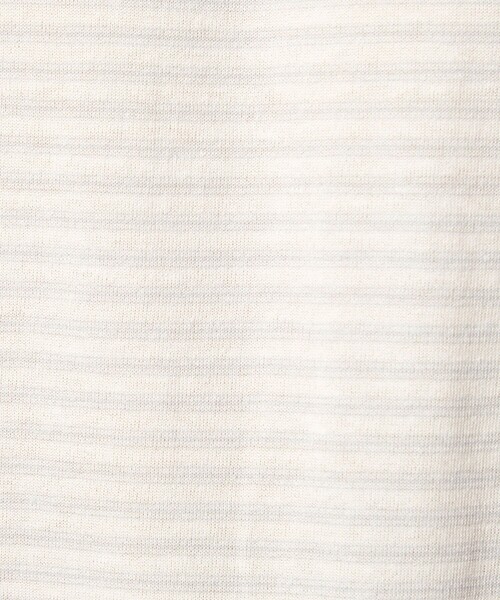 green label relaxing（グリーンレーベルリラクシング）の「リネン ポリエステル ボーダー クルーネック 半袖 ニット -ウォッシャブル-（ニット/セーター・メンズ・ブラック/ホワイト・XL/L/M/S）」の17枚目の写真