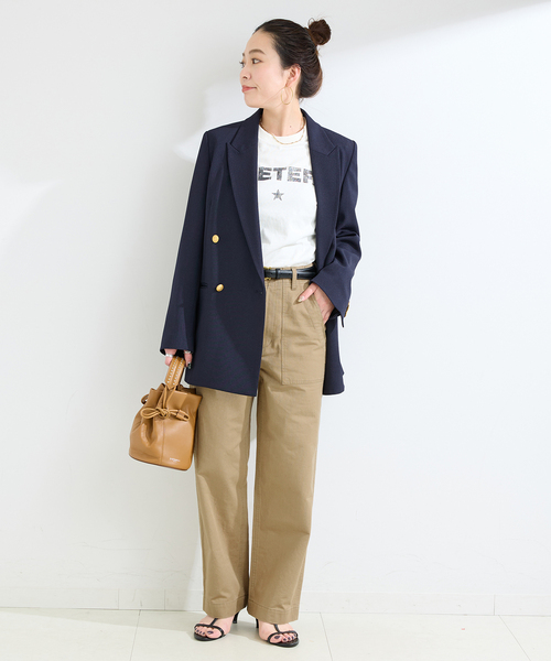 B.C STOCK(ベーセーストック)の「ウォッシャブル / ベイカーパンツ(カーゴパンツ・レディース・ベージュ/カーキ・SMALL/MEDIUM)」の3枚目の写真