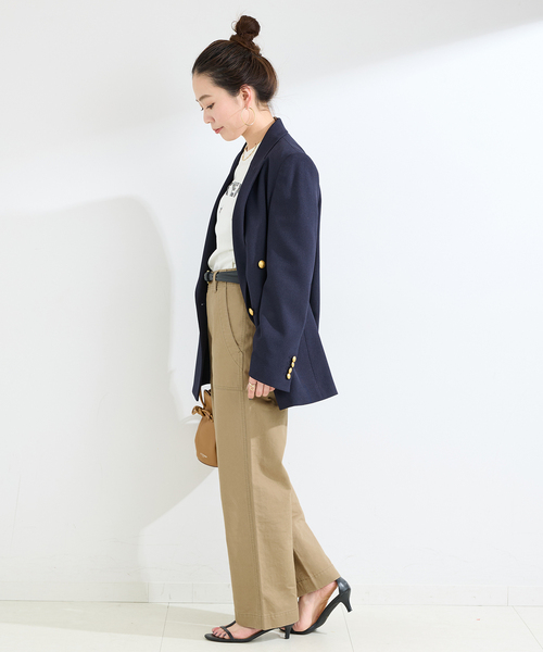 B.C STOCK(ベーセーストック)の「ウォッシャブル / ベイカーパンツ(カーゴパンツ・レディース・ベージュ/カーキ・SMALL/MEDIUM)」の4枚目の写真