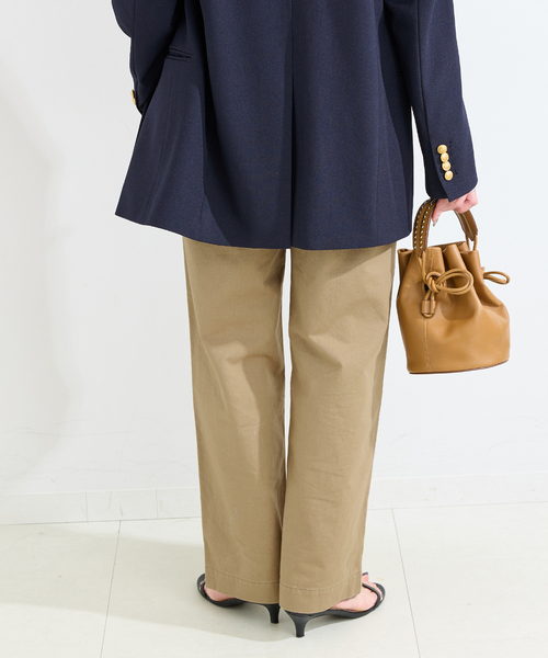 B.C STOCK(ベーセーストック)の「ウォッシャブル / ベイカーパンツ(カーゴパンツ・レディース・ベージュ/カーキ・SMALL/MEDIUM)」の8枚目の写真