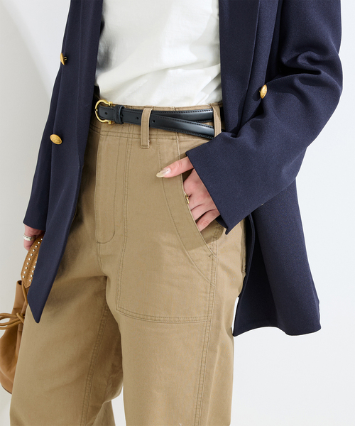B.C STOCK(ベーセーストック)の「ウォッシャブル / ベイカーパンツ(カーゴパンツ・レディース・ベージュ/カーキ・SMALL/MEDIUM)」の9枚目の写真