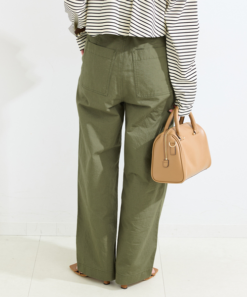 B.C STOCK(ベーセーストック)の「ウォッシャブル / ベイカーパンツ(カーゴパンツ・レディース・ベージュ/カーキ・SMALL/MEDIUM)」の16枚目の写真