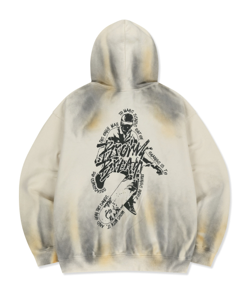 BROWNBREATH(ブラウンブレス)の「CRUSH TAG DIRTY HOOD ZIP UP - BEIGE(パーカー・レディース・その他・LARGE/MEDIUM/SMALL/X-LARGE)」の9枚目の写真