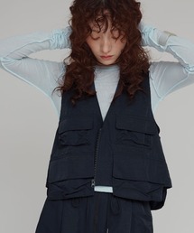 W:Huku | 【W:Huku / ワッシャーナイロン】フィッシャー ベスト / Washer Nylon Fisher Vest(ベスト)