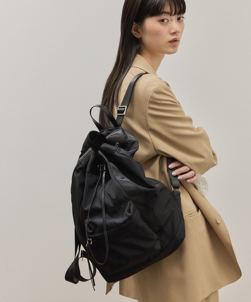 ADAM ET ROPE'（アダムエロペ）の「アウトポケットドロストリュック/撥水（バックパック/リュック・レディース・ブラック・FREE）」の22枚目の写真