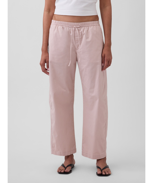 GAP(ギャップ)の「ハイライズ イージーウエスト バレルカーキパンツ(その他パンツ・レディース・ベージュ/オリーブ/ブラック/ピンク・XXS/L/M/S/XS)」の1枚目の写真