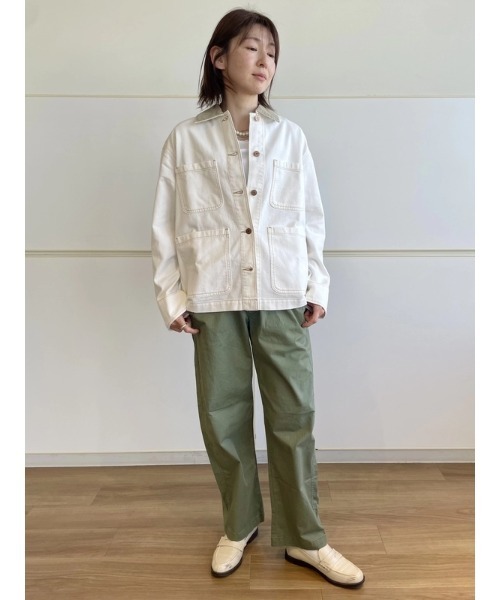GAP(ギャップ)の「ハイライズ イージーウエスト バレルカーキパンツ(その他パンツ・レディース・ベージュ/オリーブ/ブラック/ピンク・XXS/L/M/S/XS)」の19枚目の写真