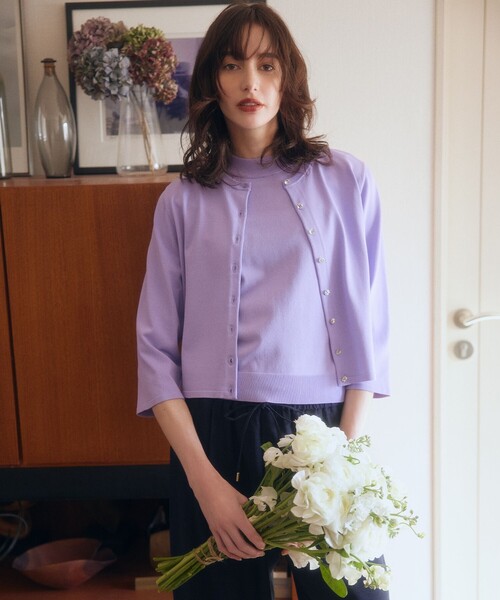 組曲(クミキョク)の「ライトリネンライクイージーワイド パンツ(その他パンツ・レディース・ネイビー系/ベージュ系・1/2/3)」の3枚目の写真