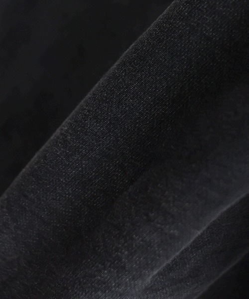 LILL（リル）の「ルーズシルエットヘビーウェイトフェイクレイヤードボリュームスリーブパーカー（パーカー・メンズ・ブラック/ブラック系・M/S/XL/L）」の19枚目の写真