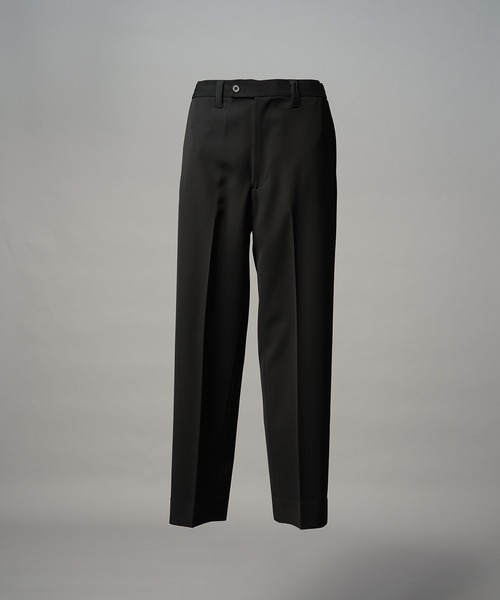 MAISON SPECIAL(メゾンスペシャル)の「《UNISEX》Tricker Twill One-tuck Tapered Slacks/トリッカーツイルワンタックテーパードスラックス【MAISON SPECIAL/メゾンスペシャル】■セットアップ対応■(スラックス・メンズ・グレイッシュベージュ/ブラック/チャコールグレー/ブラウン・2/1/0)」の10枚目の写真