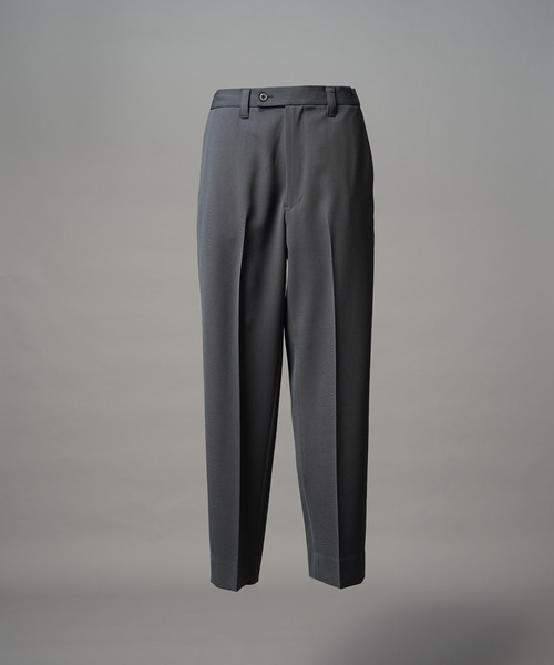 MAISON SPECIAL(メゾンスペシャル)の「《UNISEX》Tricker Twill One-tuck Tapered Slacks/トリッカーツイルワンタックテーパードスラックス【MAISON SPECIAL/メゾンスペシャル】■セットアップ対応■(スラックス・メンズ・グレイッシュベージュ/ブラック/チャコールグレー/ブラウン・2/1/0)」の12枚目の写真