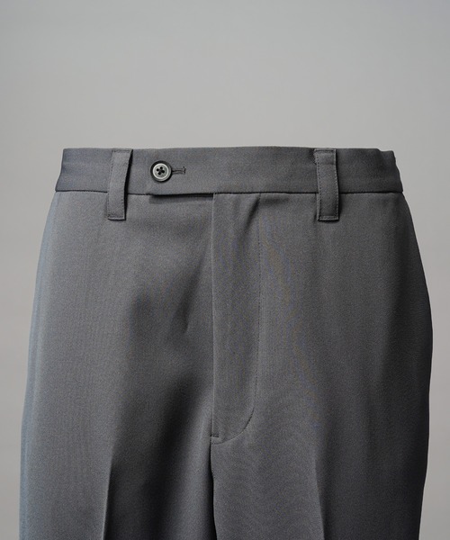 MAISON SPECIAL(メゾンスペシャル)の「《UNISEX》Tricker Twill One-tuck Tapered Slacks/トリッカーツイルワンタックテーパードスラックス【MAISON SPECIAL/メゾンスペシャル】■セットアップ対応■(スラックス・メンズ・グレイッシュベージュ/ブラック/チャコールグレー/ブラウン・2/1/0)」の15枚目の写真