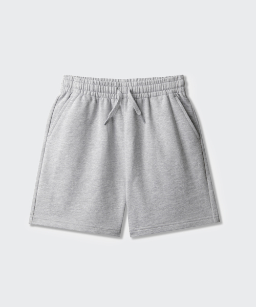 MUSINSA STANDARD KIDS（ムシンサスタンダードキッズ）の「ベーシックスウェットショーツ [ミディアムグレー]（その他パンツ・レディース・その他・110/120/130/140/150/160）」の3枚目の写真