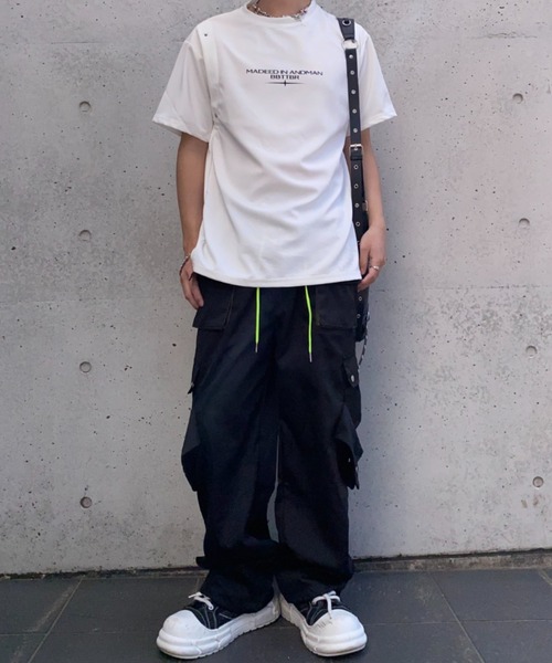 lilful(リルフル)の「【26年春夏新作】ポケットフラップドロストカーゴパンツ(カーゴパンツ・メンズ・ブラック・L/M)」の9枚目の写真