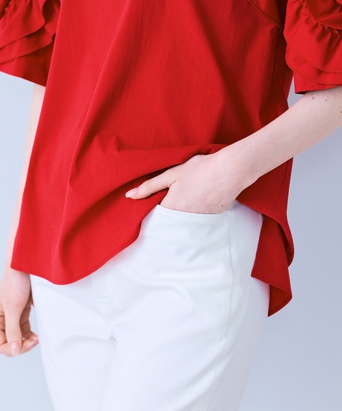Audie a Muses(オーディアミューズ)の「サブリナパンツ(その他パンツ・レディース・ブラック/オフホワイト・36/38/40/42)」の9枚目の写真