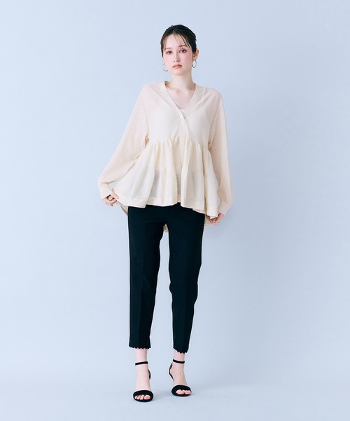 Audie a Muses(オーディアミューズ)の「サブリナパンツ(その他パンツ・レディース・ブラック/オフホワイト・36/38/40/42)」の16枚目の写真