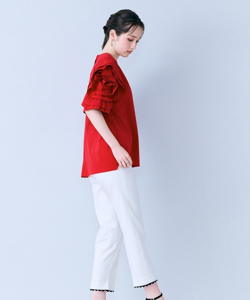 Audie a Muses(オーディアミューズ)の「サブリナパンツ(その他パンツ・レディース・ブラック/オフホワイト・36/38/40/42)」の12枚目の写真