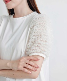 PICCIN | ティアードチュールスリーブプルオーバー(Tシャツ/カットソー)