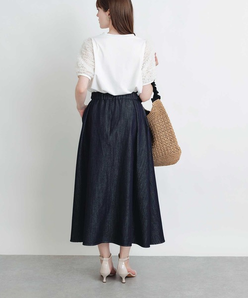 PICCIN（ピッチン）の「ティアードチュールスリーブプルオーバー（Tシャツ/カットソー・レディース・ブラック/オフホワイト・M）」の8枚目の写真