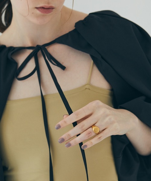 ENOUGH(イナフ)の「【enough】 プレーンカレッジリング(リング・レディース・ゴールド/シルバー・11号/9号)」の14枚目の写真