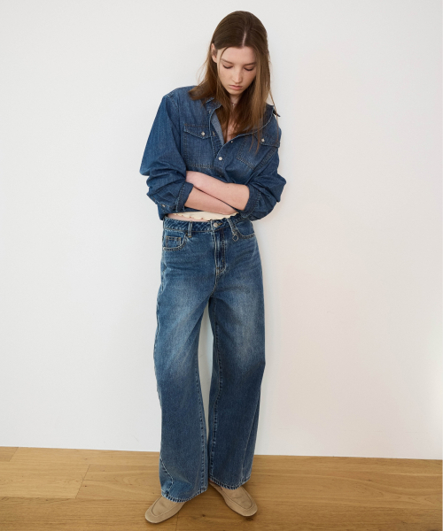 COVERNAT（カバーナット）の「ウィメンズカーブデニムパンツブルー（デニムパンツ・レディース・その他・WS/WM）」の5枚目の写真