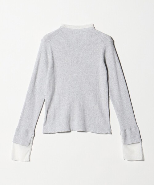 BEAUTY&YOUTH UNITED ARROWS(ビューティーアンドユースユナイテッドアローズ)の「【WEB限定 Wardrobe DAILY MINIMAL】レースコンビ リブニットプルオーバー ウォッシャブル(ニット/セーター・レディース・オフホワイト/ブラック/ライトグレー・FREE)」の19枚目の写真