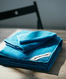 WITH OR WITHOUT（ウィズオアウィズアウト）の「フェイスタオル／縦ストライプ柄×無地カラー（タオル）」