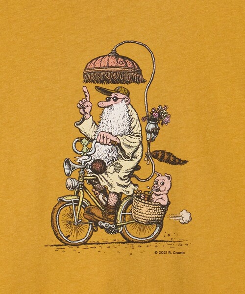 Steven Alan(スティーブンアラン)の「<ROBERT CRUMB> Mr. Natural TEE/Tシャツ(Tシャツ/カットソー・メンズ・マスタード・M/L/XL)」の5枚目の写真