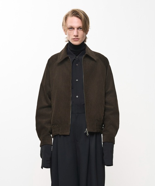 Juha（ユハ）の「CORDUROY RAGLAN BOMBER JACKET（ブルゾン・メンズ・ブラウン/ブラック・4/3）」の2枚目の写真