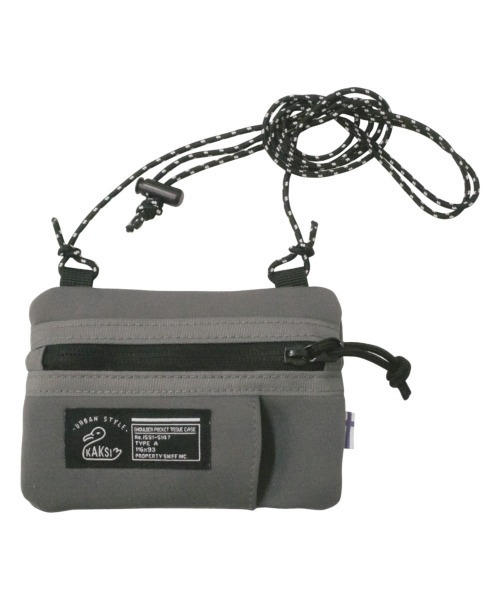 BACKYARD FAMILY(バックヤードファミリー)の「KAKSI カクシ ショルダーティッシュポーチ(ショルダーバッグ・レディース・グレー/ネイビー/ブラック・FREE)」の2枚目の写真