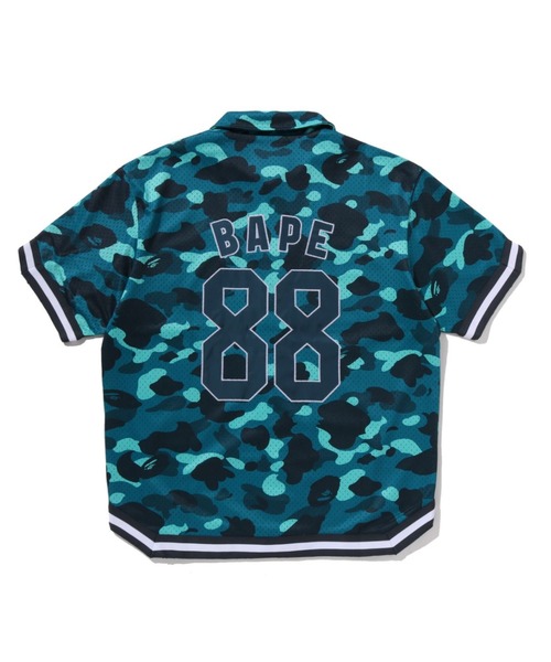 A BATHING APE(アベイシングエイプ)の「COLOR CAMO WARM UP SS SHIRT(シャツ/ブラウス・メンズ・レッド/グリーン/パープル・MEDIUM/X-LARGE/LARGE/SMALL/XX-LARGE)」の4枚目の写真