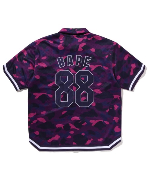 A BATHING APE(アベイシングエイプ)の「COLOR CAMO WARM UP SS SHIRT(シャツ/ブラウス・メンズ・レッド/グリーン/パープル・MEDIUM/X-LARGE/LARGE/SMALL/XX-LARGE)」の5枚目の写真