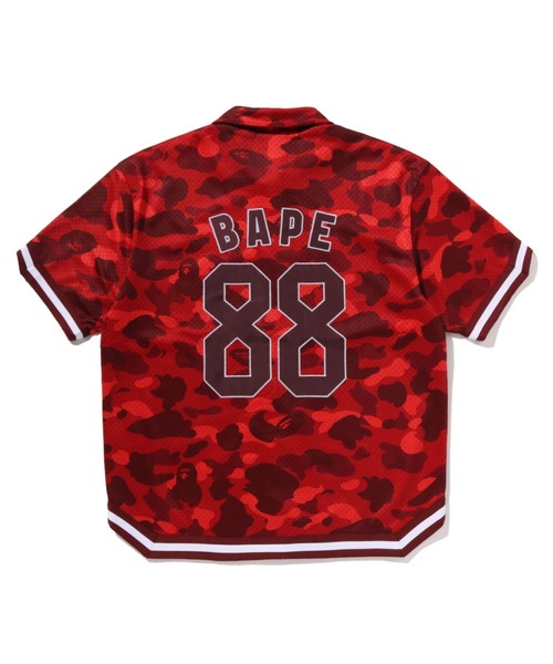 A BATHING APE(アベイシングエイプ)の「COLOR CAMO WARM UP SS SHIRT(シャツ/ブラウス・メンズ・レッド/グリーン/パープル・MEDIUM/X-LARGE/LARGE/SMALL/XX-LARGE)」の6枚目の写真
