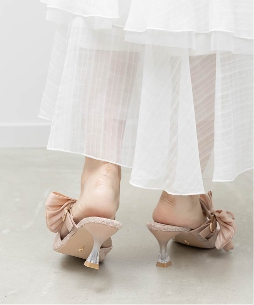 RANDA(ランダ)の「【Tulip Collection】2WAY チューリップリボンミュールパンプス(パンプス・レディース・アイボリー/ピンク/イエロー・S/M/L/LL)」の6枚目の写真