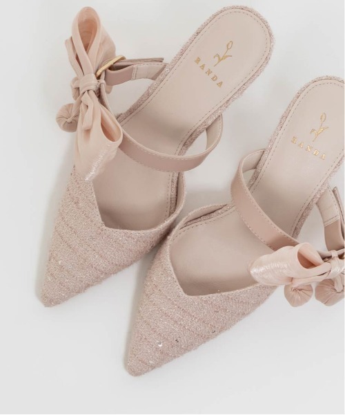 RANDA(ランダ)の「【Tulip Collection】2WAY チューリップリボンミュールパンプス(パンプス・レディース・アイボリー/ピンク/イエロー・S/M/L/LL)」の19枚目の写真