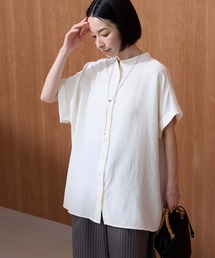 Aunely（オーネリー）の「【Aunely】すぐサラ ひんやり エフォートレス シャツ ＜YOSOOIシリーズ＞（シャツ/ブラウス）」