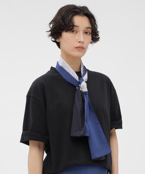MARGARET HOWELL(マーガレットハウエル)の「SHIRTING SCARF(ストール/ショール・レディース・ブルー・FREE)」の4枚目の写真