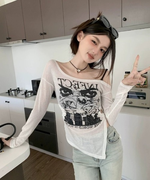Ritzy(リッツィー)の「片肩オフショルダートップス(Tシャツ/カットソー・レディース・ブラック・M)」の14枚目の写真