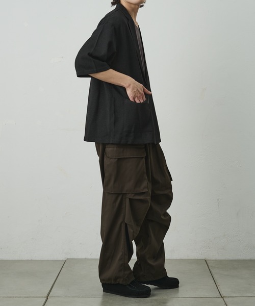 COLONY 2139（コロニートゥーワンスリーナイン）の「セットアップ対応/ サマーツイード半袖シャツジャケット（シャツ/ブラウス・メンズ・ブラック/ネイビー・MEDIUM/LARGE）」の9枚目の写真